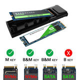 Hard Drives: Simplecom SE504v2 NVMe / SATA Dual Protocol M.2 SSD USB-C Enclosure Tool-Free USB 3.2 Gen 2 10Gbps