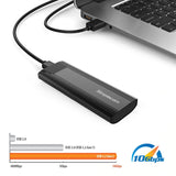Hard Drives: Simplecom SE504v2 NVMe / SATA Dual Protocol M.2 SSD USB-C Enclosure Tool-Free USB 3.2 Gen 2 10Gbps