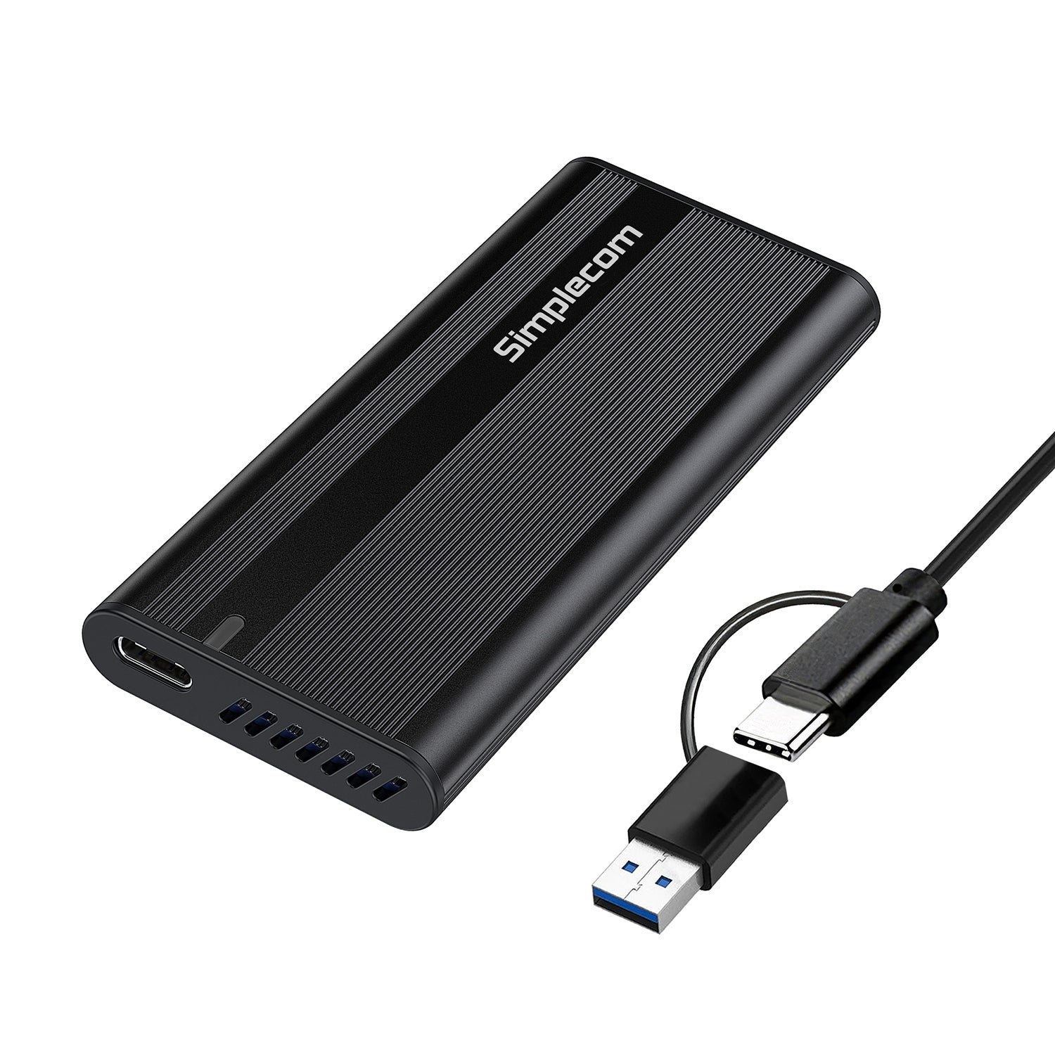 Hard Drives: Simplecom SE505 NVMe M.2 SSD to USB-C Enclosure USB 3.2 Gen 2 10Gbps