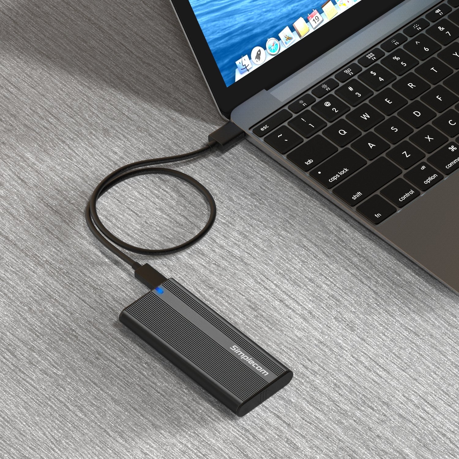 Hard Drives: Simplecom SE505 NVMe M.2 SSD to USB-C Enclosure USB 3.2 Gen 2 10Gbps