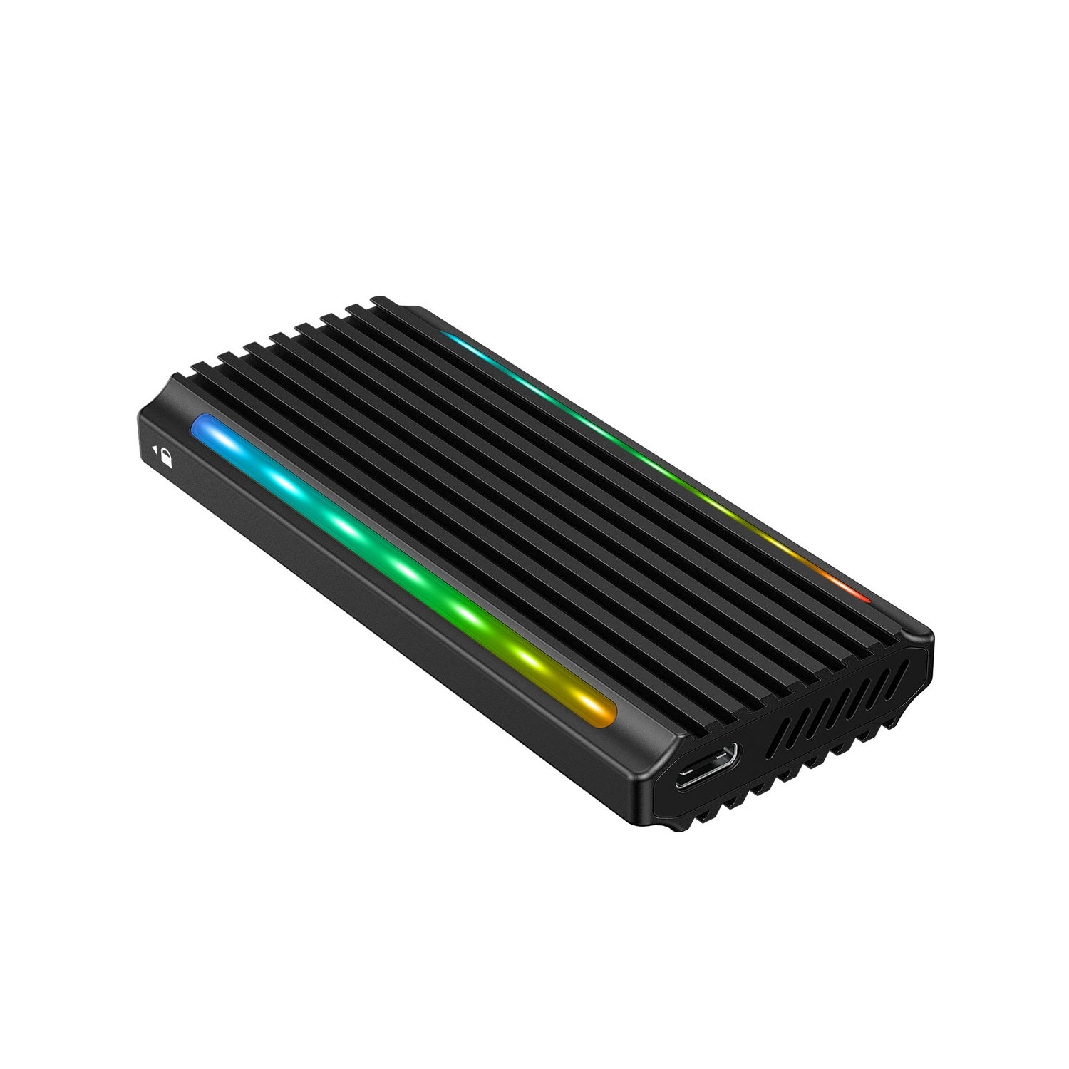 Hard Drives: Simplecom SE525 NVMe / SATA M.2 SSD USB-C Enclosure with RGB Light USB 3.2 Gen 2 10Gbps