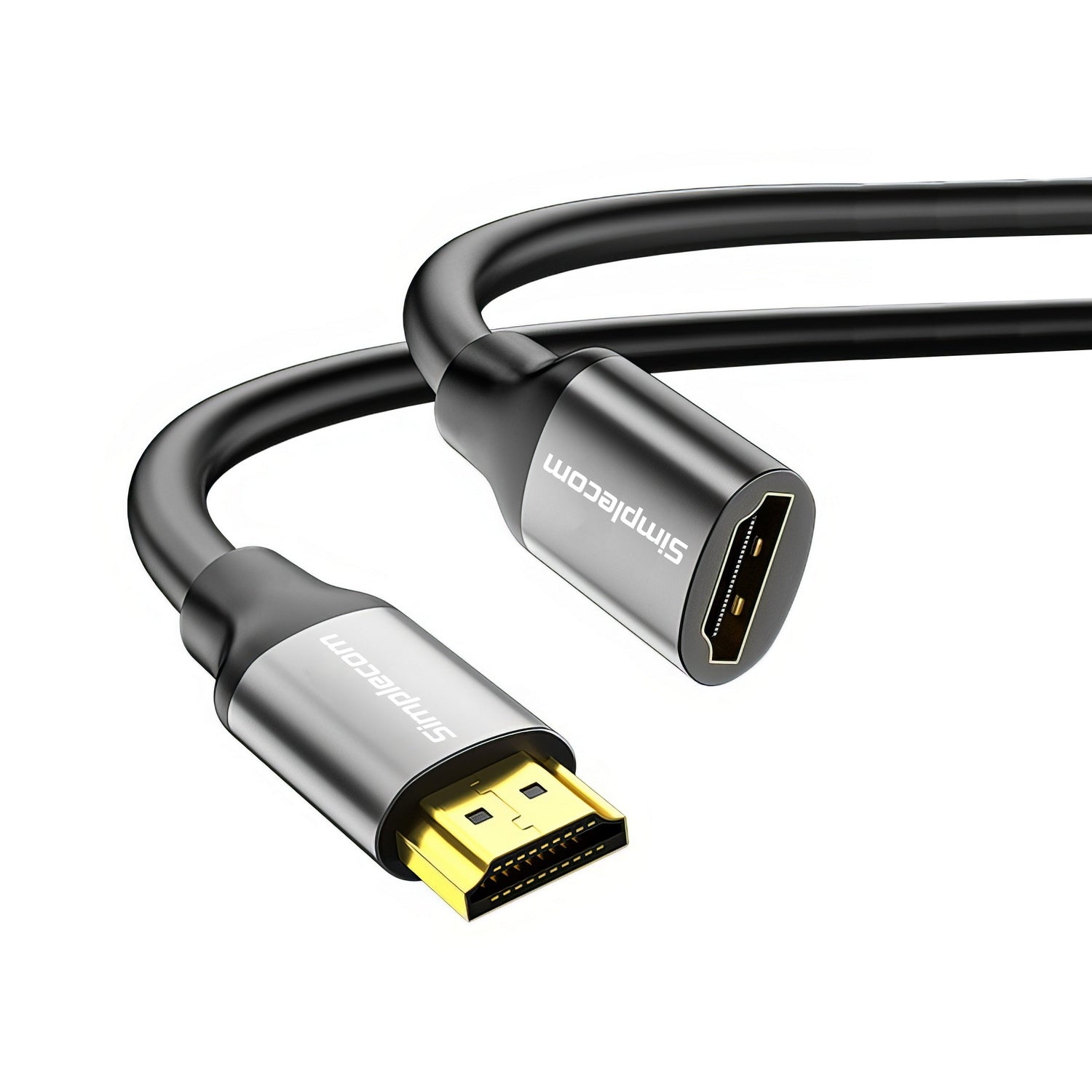 Computer Cables & Adapters: Simplecom CAF305 0.5M HDMI 2.1 Extension Cable Male to Female 48Gbps 8K@60Hz