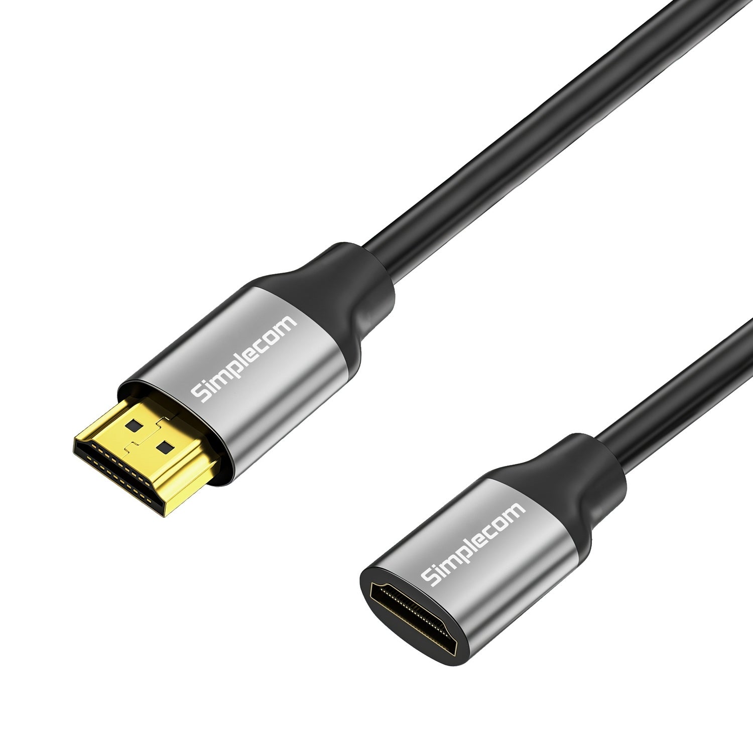 Computer Cables & Adapters: Simplecom CAF310 1.0M HDMI 2.1 Extension Cable Male to Female 48Gbps 8K@60Hz