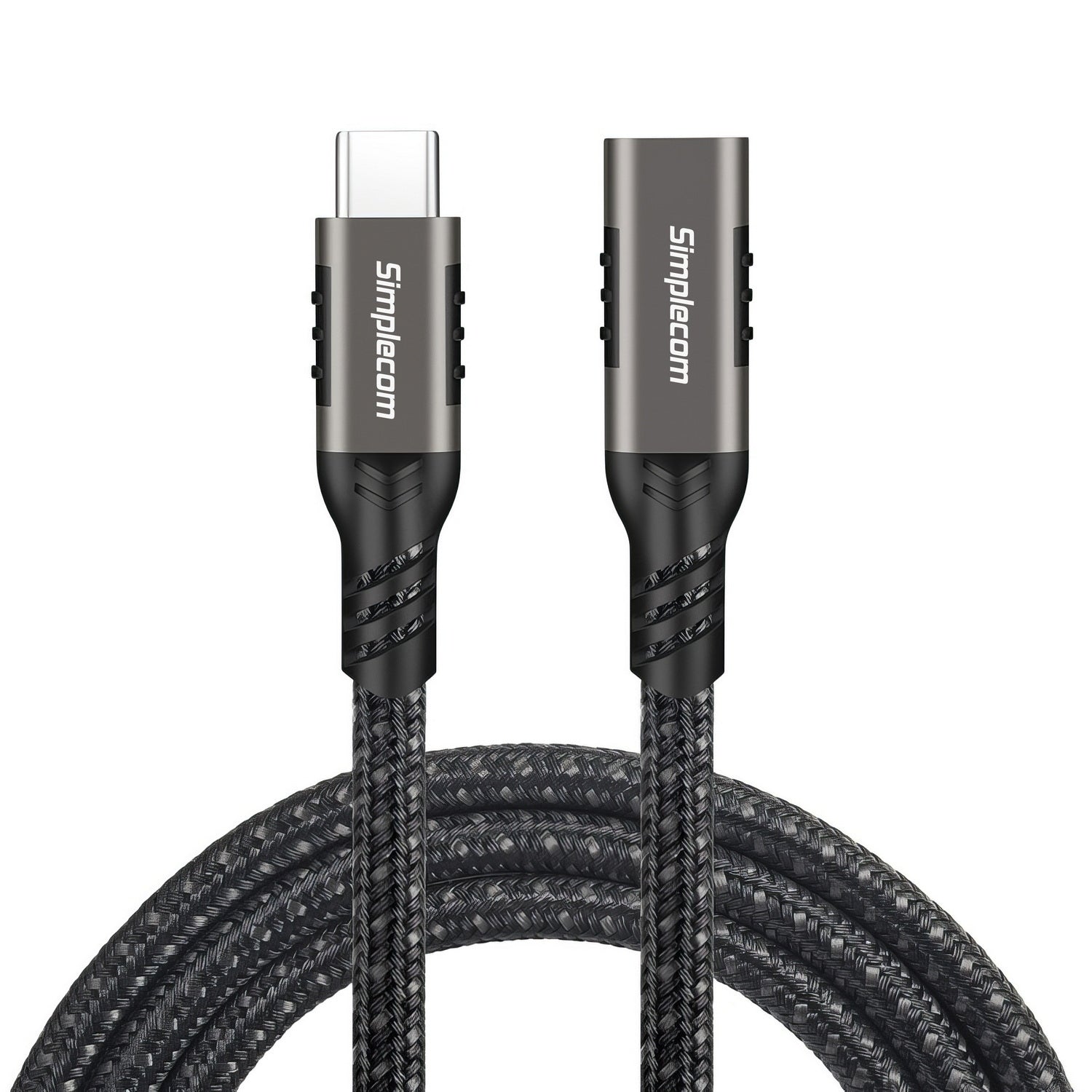 Computer Cables & Adapters: Simplecom CAU620 USB-C Male to Female Extension Cable USB 3.2 Gen2 PD 100W 20Gbps 2M