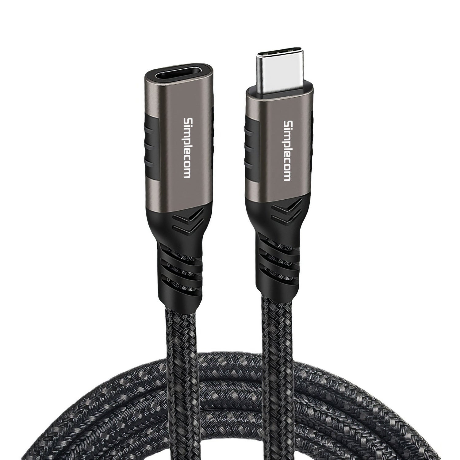 Computer Cables & Adapters: Simplecom CAU620 USB-C Male to Female Extension Cable USB 3.2 Gen2 PD 100W 20Gbps 2M