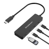 Desktops & Accessories: Simplecom CH384 USB-C to 4-Port USB-C Data Hub USB 3.2 Gen 2 10Gbps