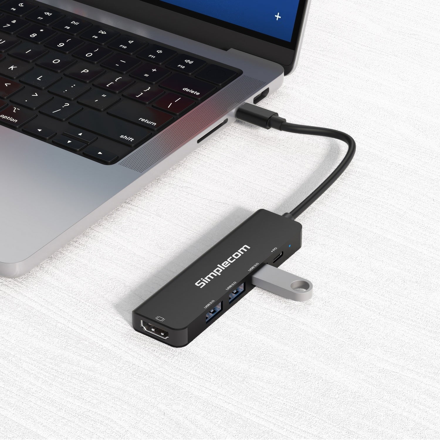 Desktops & Accessories: Simplecom CHT550 USB-C 5-in-1 Multiport Docking Station with USB Hub PD HDMI 2.0