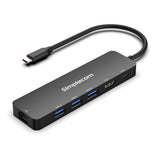 Desktops & Accessories: Simplecom CHT560 USB-C SuperSpeed 6-in-1 Multiport Docking Station HDMI 2.0