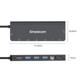 Desktops & Accessories: Simplecom CHT590 USB-C SuperSpeed 9-in-1 Multiport Docking Station HDMI 2.0