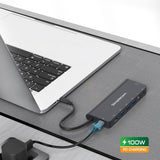 Desktops & Accessories: Simplecom CHT590 USB-C SuperSpeed 9-in-1 Multiport Docking Station HDMI 2.0
