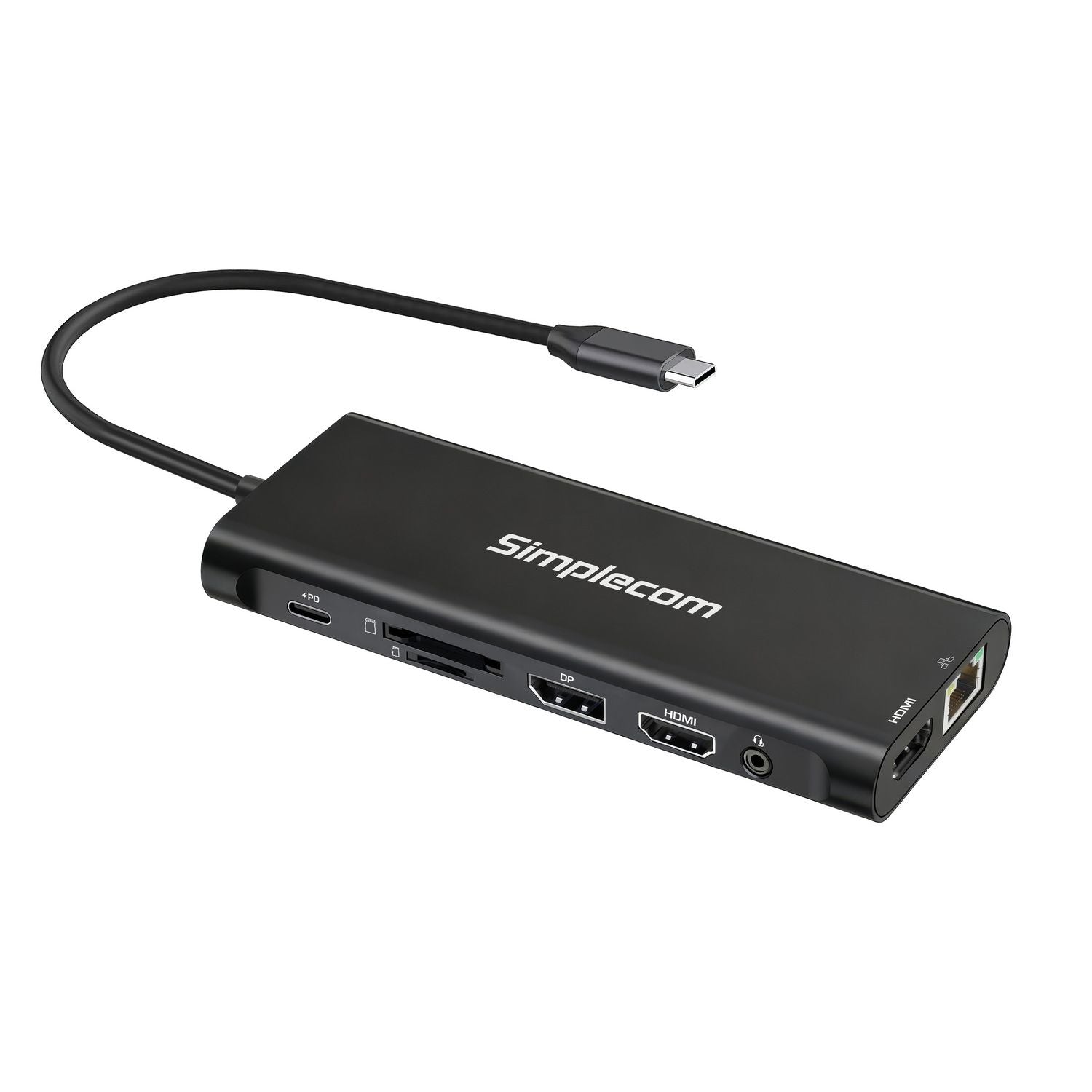 Simplecom CHT814 14-in-1 USB-C 4K Triple Display MST Docking Station with Dual HDMI DP