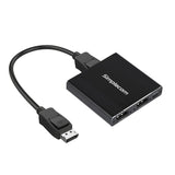 Mouse & Accessories: Simplecom CM214 DisplayPort Splitter 1 IN 2 OUT MST Hub for Dual Extended Screens 4K DP 1.4