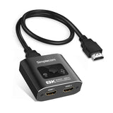 Computer Cables & Adapters: Simplecom CM302v2 Bi-Directional 2 Way HDMI 2.1 Switch Selector 8K@60Hz