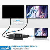 Computer Cables & Adapters: Simplecom CM302v2 Bi-Directional 2 Way HDMI 2.1 Switch Selector 8K@60Hz