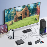Computer Monitors & Accessories: Simplecom CM317 7-Port HDMI 2.0 Switch with Remote 7 IN 1 OUT Splitter HDCP 2.2 4K@60Hz