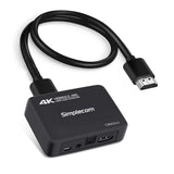 Computer Cables & Adapters: Simplecom CM423v3 HDMI 2.0 Audio Extractor Optical SPDIF + 3.5mm Stereo with ARC 4K@60Hz