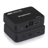 Computer Cables & Adapters: Simplecom CM423v3 HDMI 2.0 Audio Extractor Optical SPDIF + 3.5mm Stereo with ARC 4K@60Hz