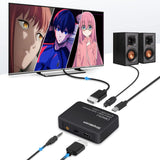 Computer Cables & Adapters: Simplecom CM423v3 HDMI 2.0 Audio Extractor Optical SPDIF + 3.5mm Stereo with ARC 4K@60Hz