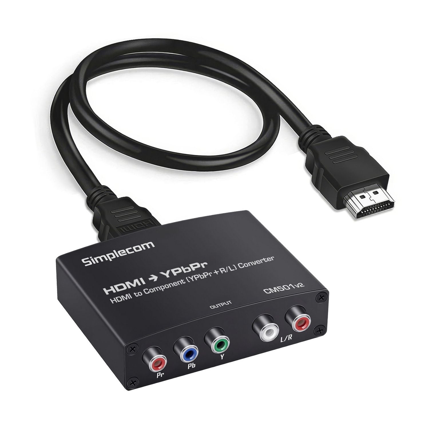 Simplecom CM501v2 HDMI to Component Video (YPbPr) and Audio (L/R) Converter