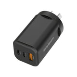 Phone Chargers: Simplecom CU365 3-Port PD 65W GaN Wall Charger Dual USB-C + USB-A for Phone Laptop