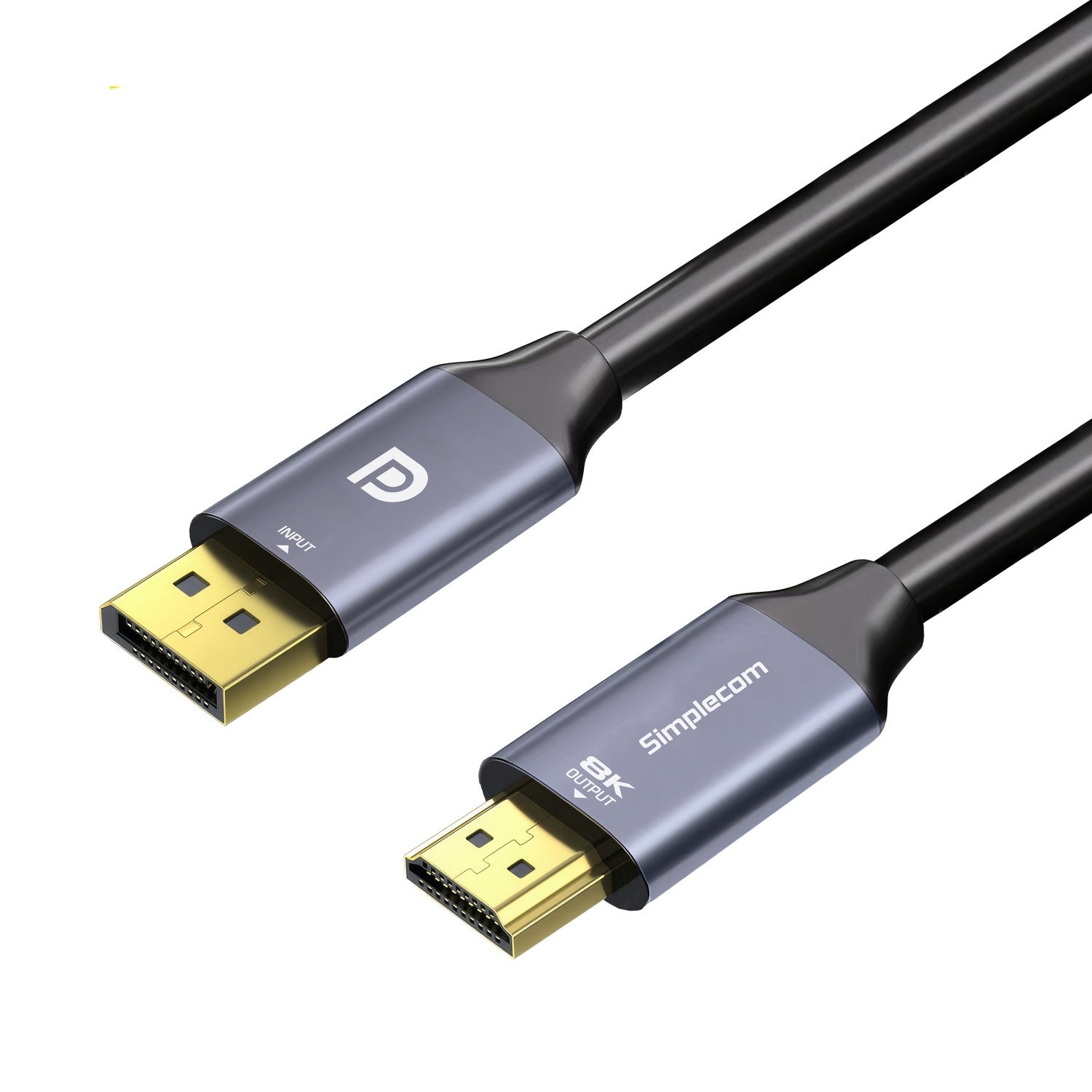 Computer Cables & Adapters: Simplecom DA218 Active DisplayPort 1.4 to HDMI 2.1 Cable 1.8M HDR 8K@60Hz