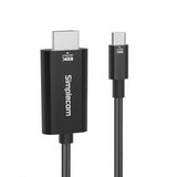 Computer Cables & Adapters: Simplecom DA324 USB-C to HDMI 2.1 Cable 2M HDCP 8K@60Hz