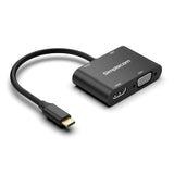 Computer Cables & Adapters: Simplecom DA440 4-in-1 USB-C Multiport Adapter with Power Delivery USB 3.0 VGA HDMI