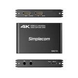 Computer Cables & Adapters: Simplecom DAC10 HDMI 2.0 to USB 4K@60hz Video Capture Card Stream and Record in 4K 60FPS