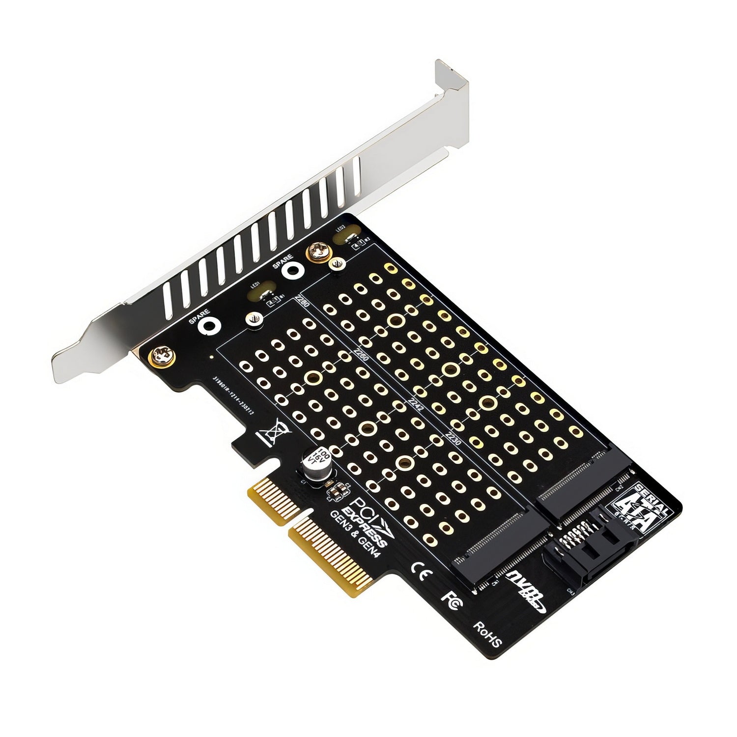 Hard Drives: Simplecom EC412v2 NVMe and SATA M.2 SSD to PCIe x4 Expansion Card