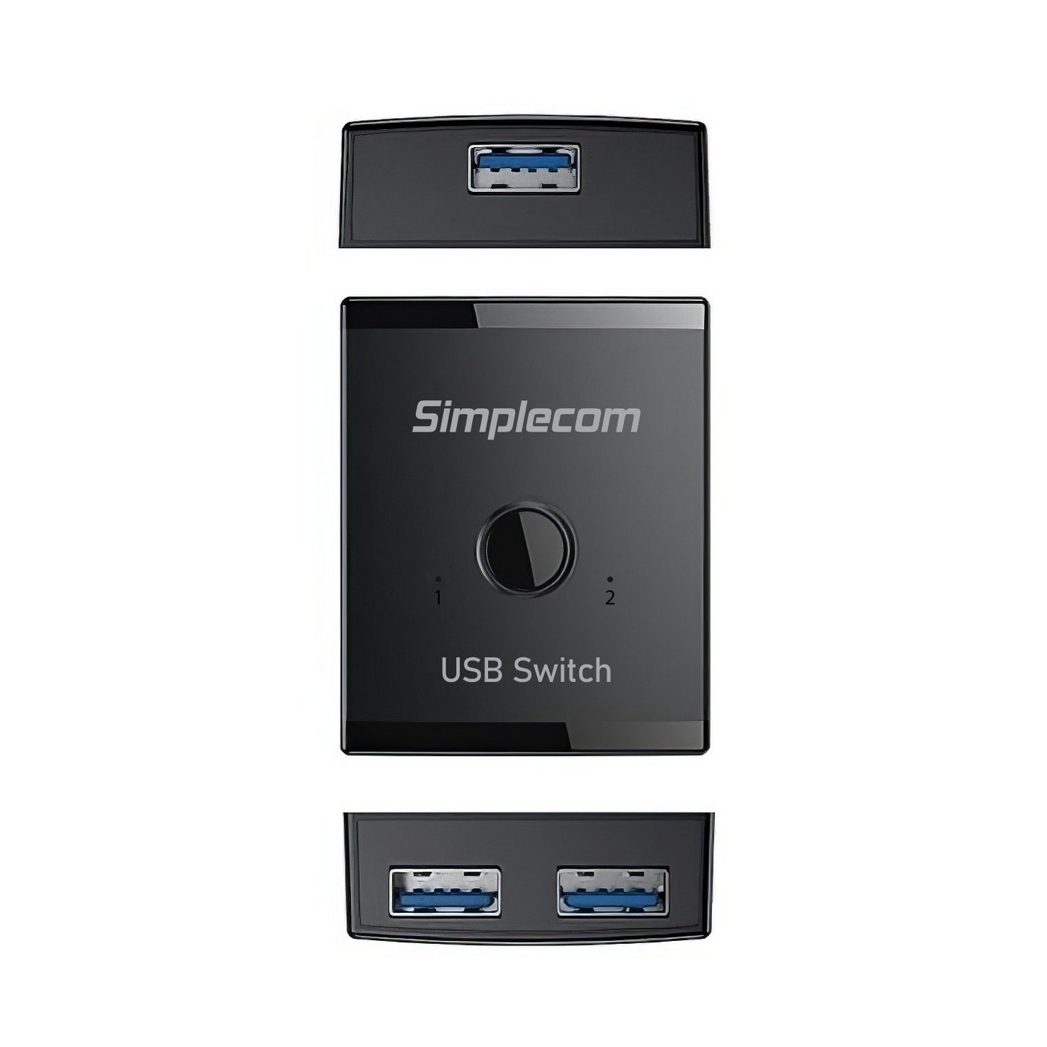 Desktops & Accessories: Simplecom KM125 Bi-Directional 2-Way USB 3.0 Switch 1 In 2 Out (2 In 1 Out) 5Gbps