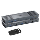 Desktops & Accessories: Simplecom KM490 HDMI and DisplayPort Dual Monitor KVM Switch for 2 Computers with 4-Port USB 3.0 Hub 5Gbps 8K@60Hz