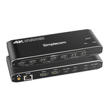 Desktops & Accessories: Simplecom KM590 2-Port USB-C Dual 4K HDMI Monitor KVM Switch and Docking Station with Network Sharing