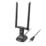 Desktops & Accessories: Simplecom NW811v3 AX5400 Tri-Band WiFi 6E USB Adapter with 2x 5dBi High Gain Antennas