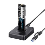 Hard Drives: Simplecom SD511 M.2 SSD Docking Station NVMe and SATA Dual Protocol USB 3.2 Gen 2 10Gbps