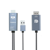 Computer Cables & Adapters: Simplecom TH201 HDMI to DisplayPort Active Converter Cable 4K@60hz USB Powered 2M