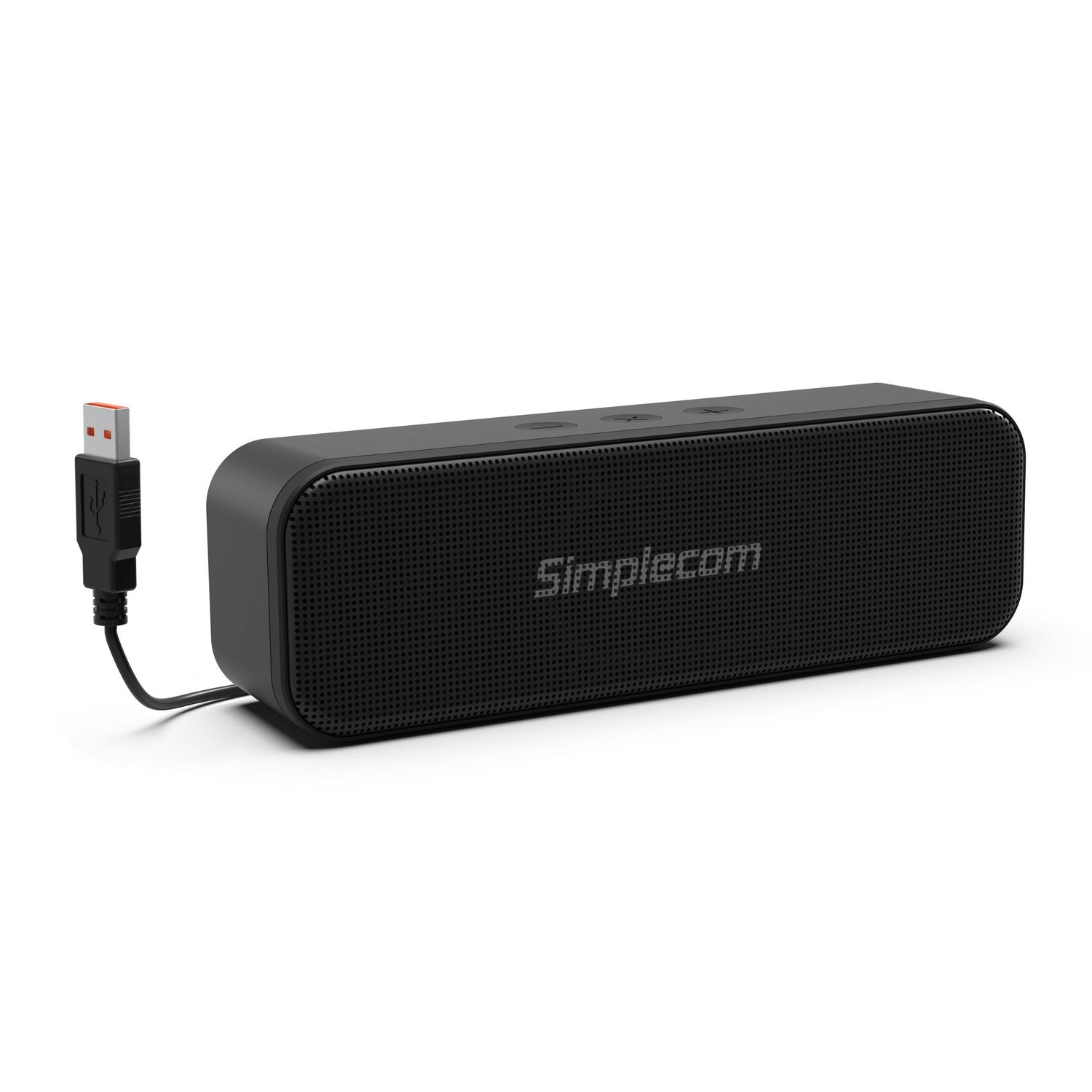 Audio Players & Recorders: Simplecom UM228 Portable USB Stereo Soundbar Speaker Plug and Play with Volume Control for PC Laptop