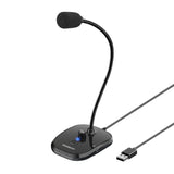 Over Ear Headphones: Simplecom UM360 Plug and Play USB Desktop Microphone with Headphone Jack