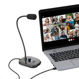 Over Ear Headphones: Simplecom UM360 Plug and Play USB Desktop Microphone with Headphone Jack