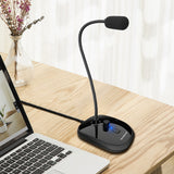 Over Ear Headphones: Simplecom UM360 Plug and Play USB Desktop Microphone with Headphone Jack