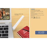 Bridges & Routers: WINSTAR WIRELESS AC1300M DUAL BAND USB 3.0 ADAPTER