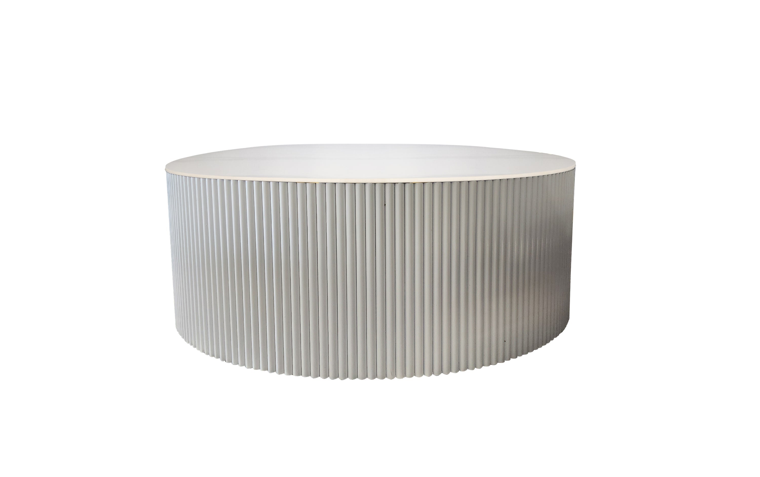 Coffee Tables: Ripple White Coffee Table - Black Marble