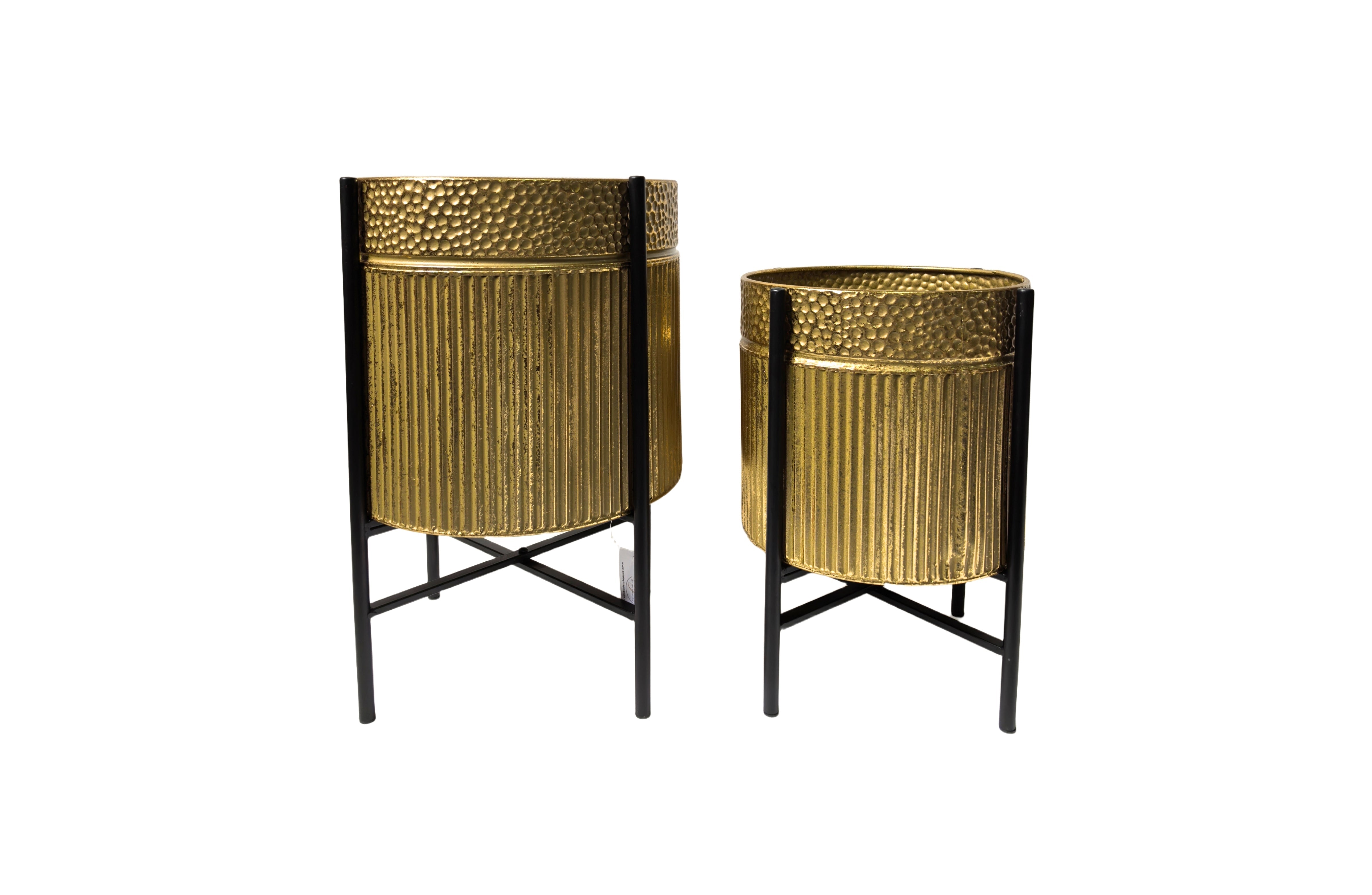Pots, Planters & Accessories: Rex Gold Planter - Gold - Set of 2