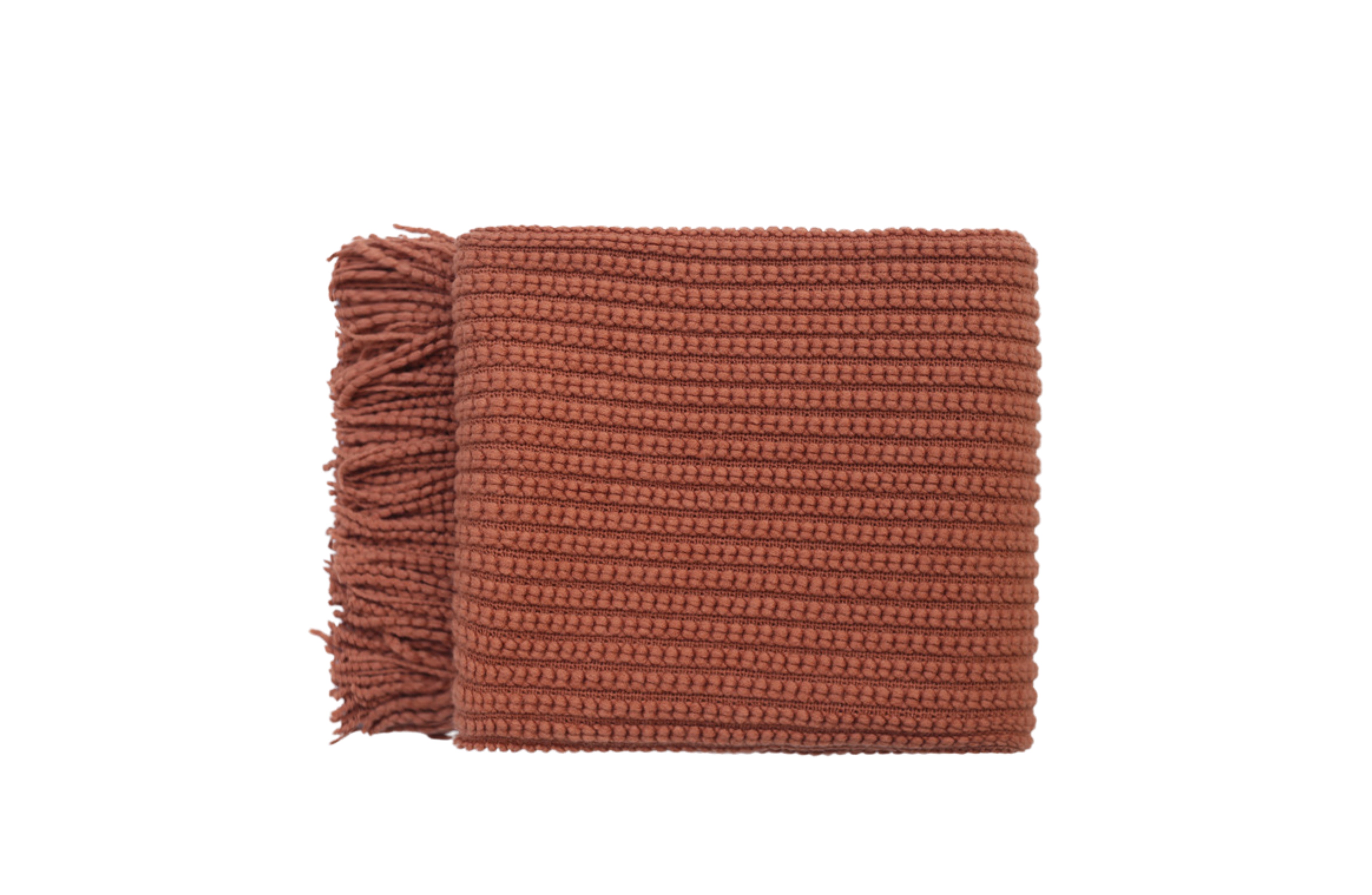 Sofa Accessories: Levi Throw Rug Blanket - Orange
