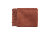 Sofa Accessories: Levi Throw Rug Blanket - Orange