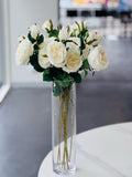 Vases & Table Decor: Clear Cylinder Flower Vase 40cm