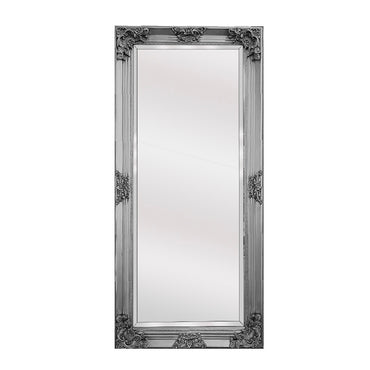 Mirrors: Deluxe French Provincial Ornate Mirror - Antique Silver - 90cm x 170cm