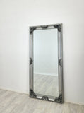 Mirrors: Deluxe French Provincial Ornate Mirror - Antique Silver - 90cm x 170cm