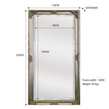 Mirrors: Deluxe French Provincial Ornate Mirror - Champagne - X large 210cm x 110cm