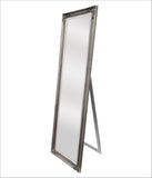 Mirrors: French Provincial Ornate Mirror - Antique Silver - Free Standing 50cm x 170cm
