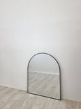 Mirrors: Black Metal Arch Mirror -  Small 80cm x 100cm